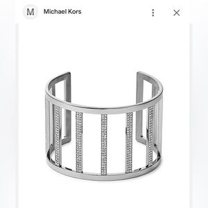 Michael Kors Silver and Pave Cuff